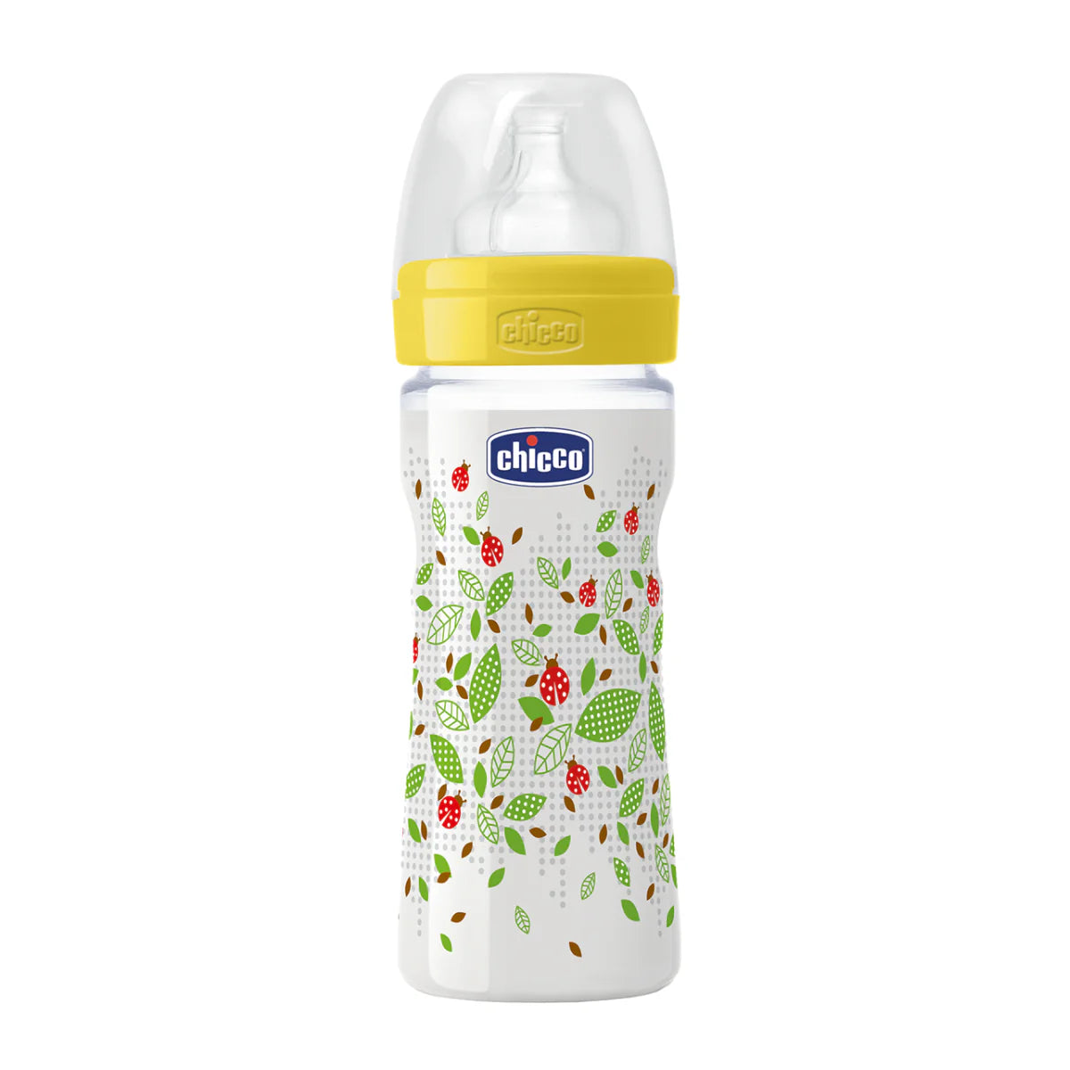 Chicco Well-Being Medium Flow Unisex Bottle 250ml 250ML Yellow from Chicco NZ stock babycity