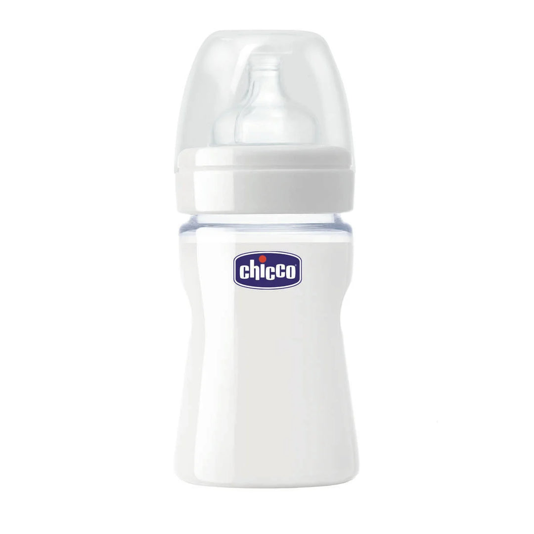 Chicco Well-Being Regular Flow Glass Bottle 150ml