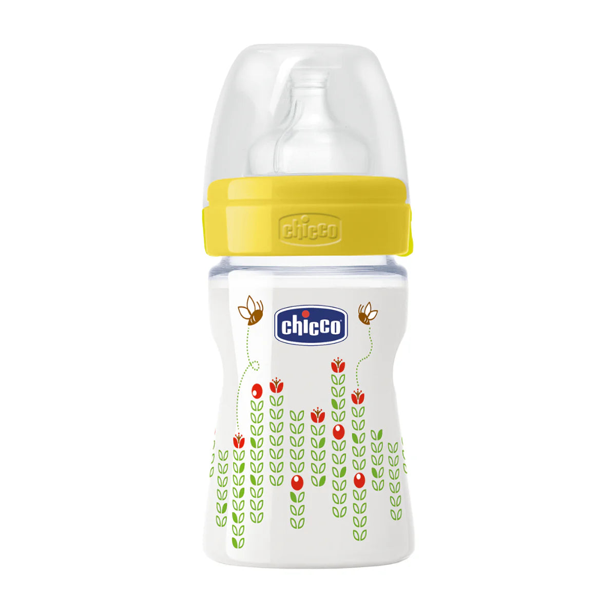Chicco Well-Being Regular Flow Unisex Bottle 150ml 150ML Yellow from Chicco NZ stock babycity