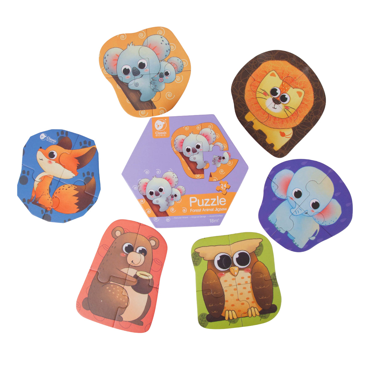 Classic World Forest Animal Jigsaw Puzzle from Classic World NZ stock babycity