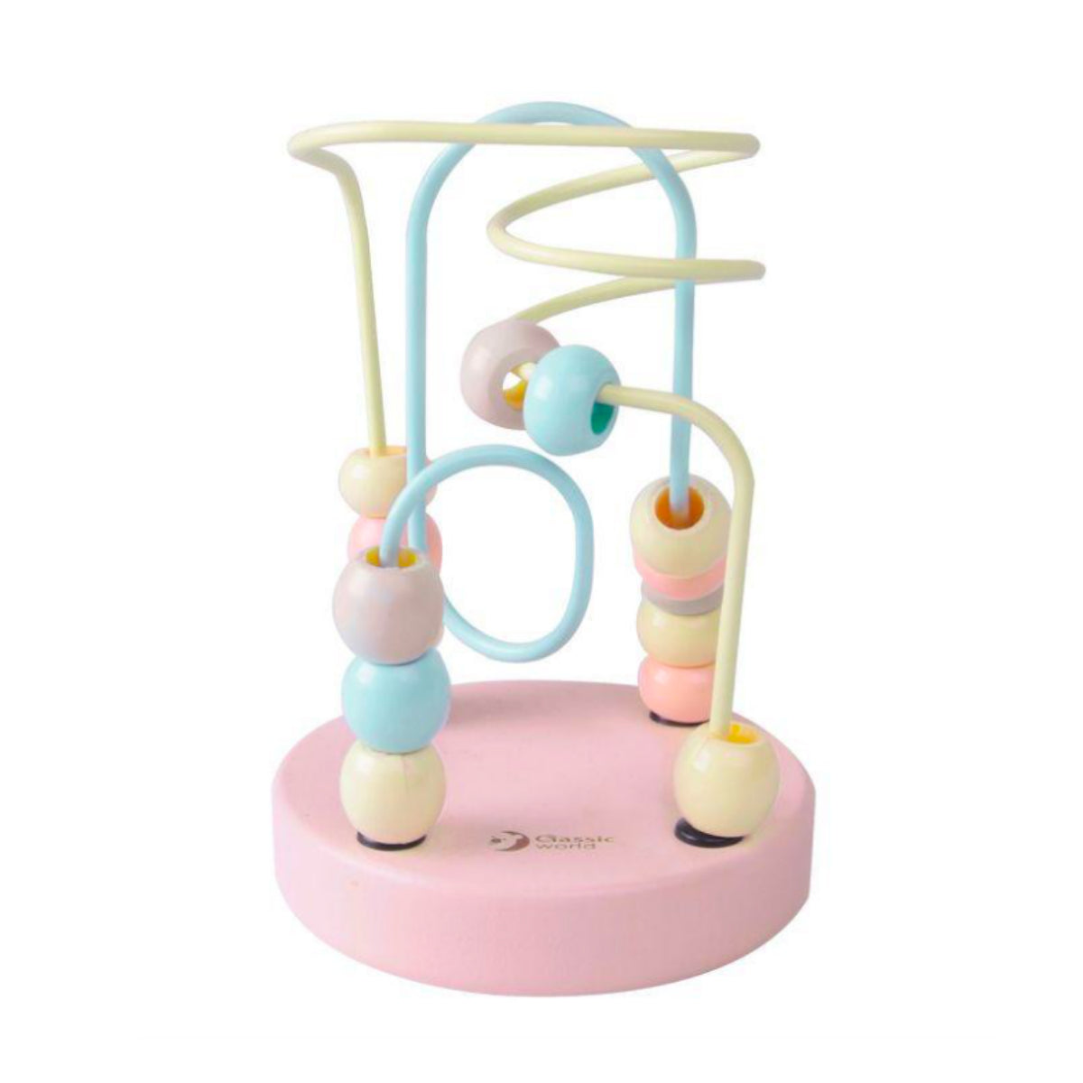 Classic World Wooden Mini Bead Coaster Pastel from Classic World NZ stock babycity