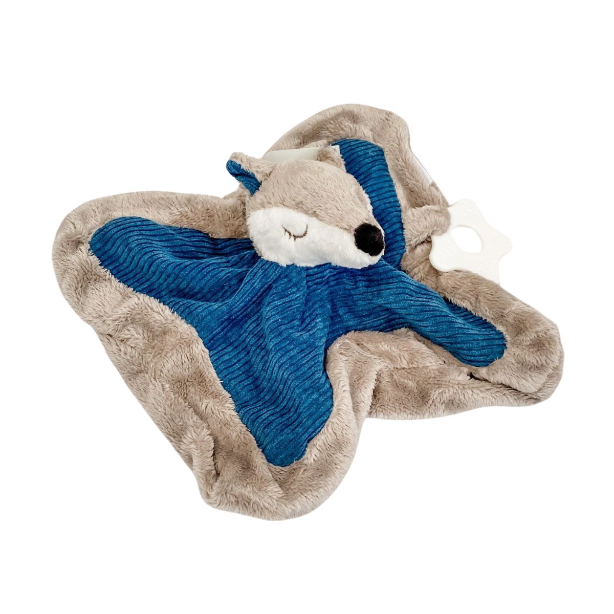 Doudou de Bebe Fox Comforter Blue Grey from Doudou de Bebe NZ stock babycity