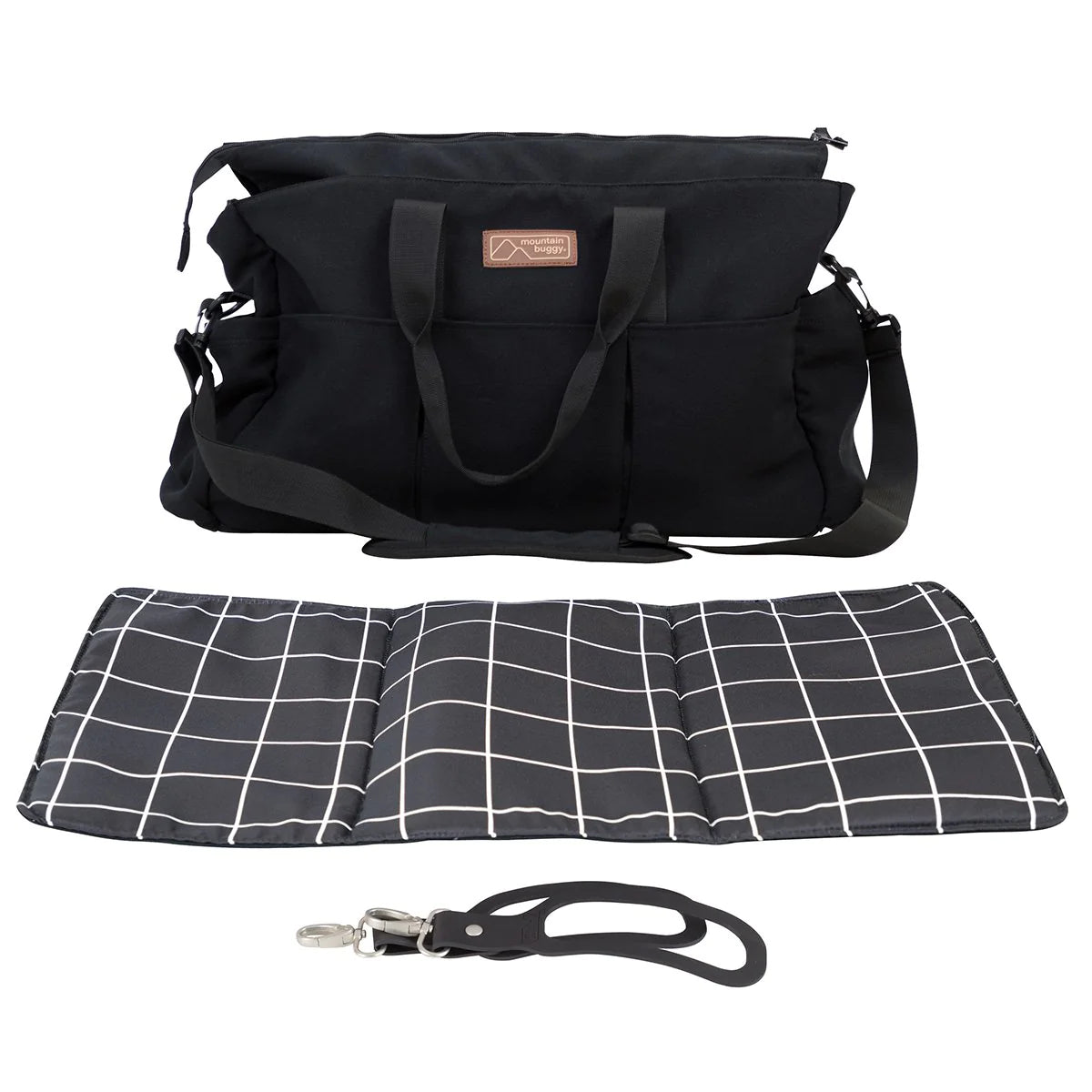 Mountain Buggy Double Satchel Grid from Mountain Buggy NZ stock babycity