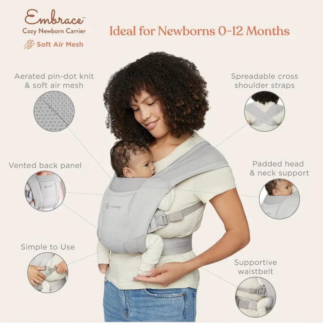 Ergobaby Embrace Carrier - Soft Air Mesh