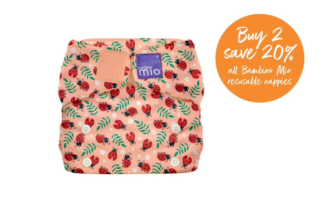 Buy 2 save 20% on all Bambino Mio reusable nappies