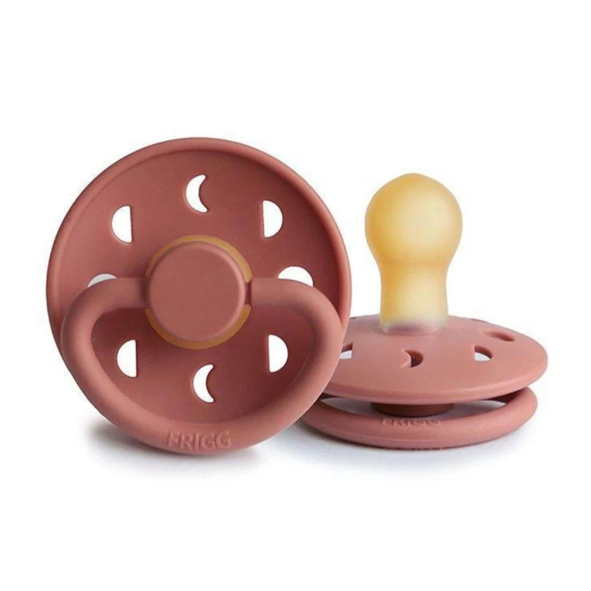 FRIGG Moon Phase Latex Pacifier- 2 Pack Powder Blush from Frigg NZ stock babycity