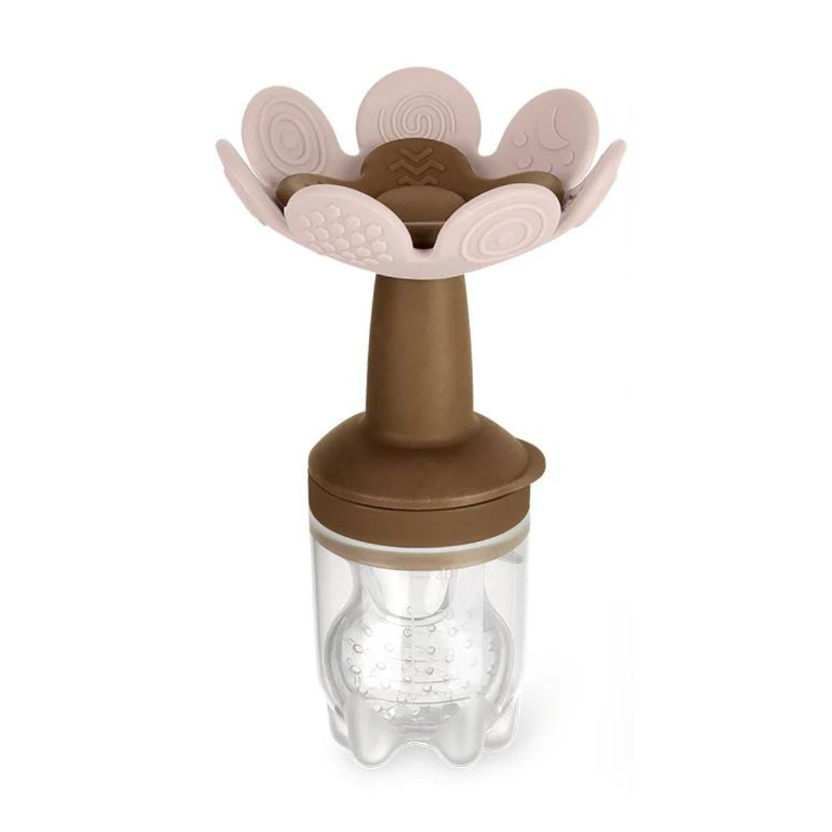 Haakaa Flower Fresh Food Feeder Blush from Haakaa NZ stock babycity