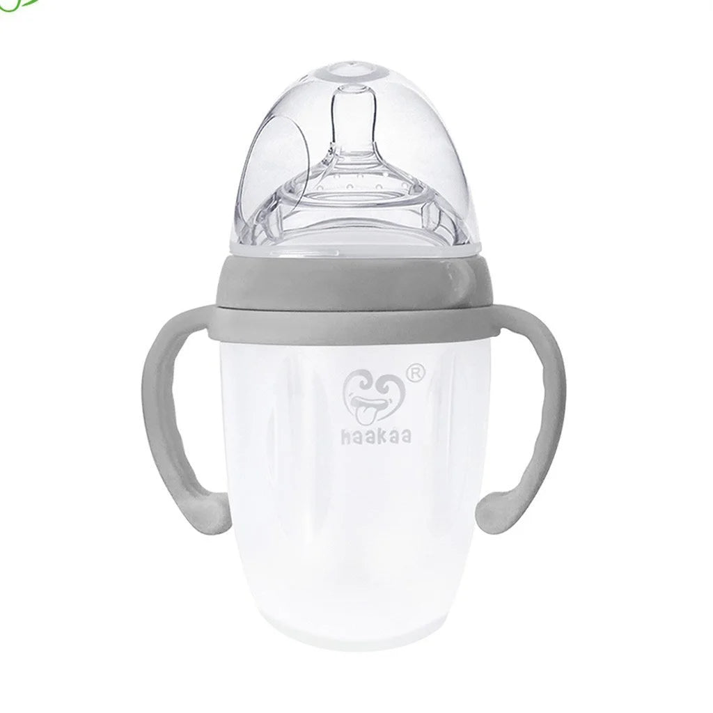 Haakaa Gen3 Baby Bottle 250ml 250ML Grey from Haakaa NZ stock babycity