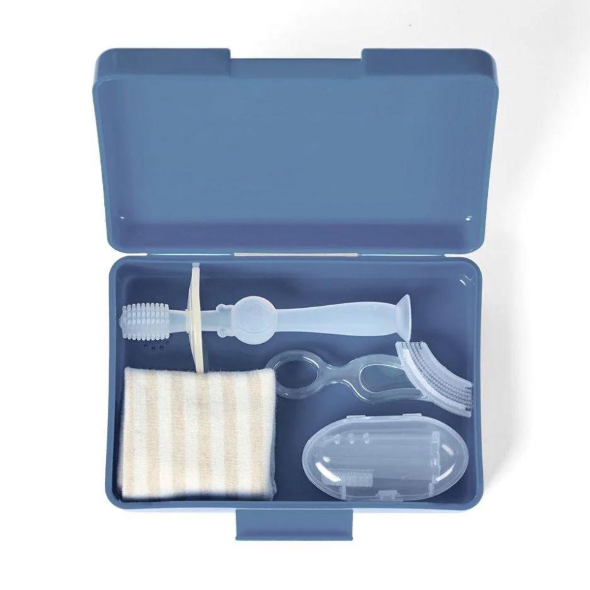 Haakaa Kids Oral Care Set Bluestone from Haakaa NZ stock babycity