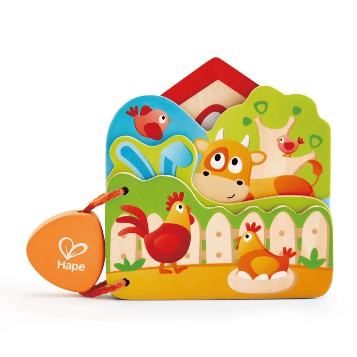 Hape Babys Farm Animal Book from Hape NZ stock babycity