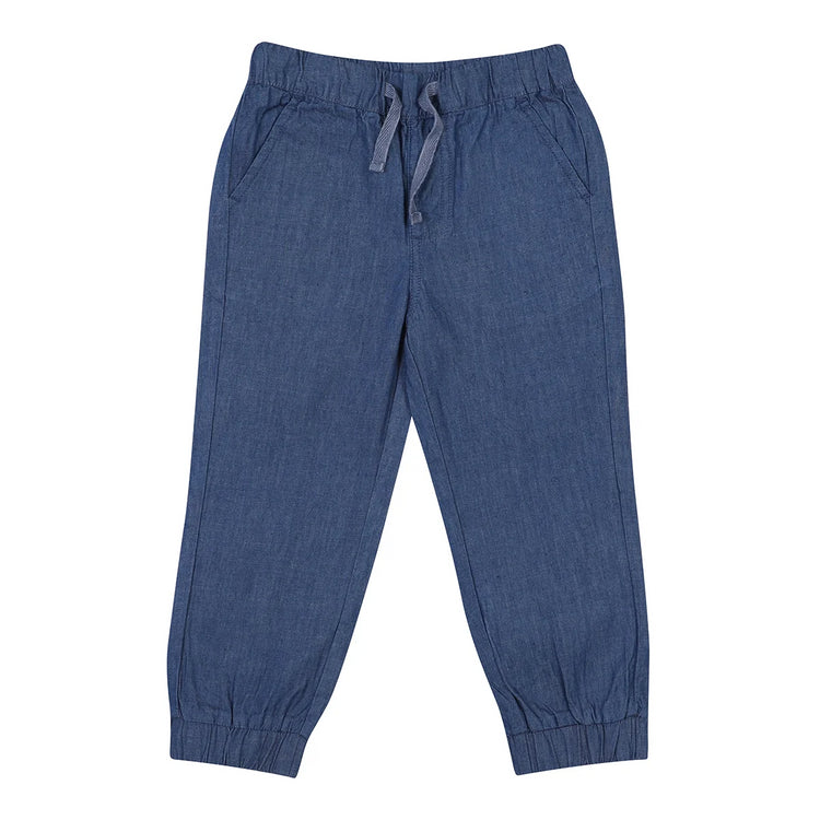 hi-hop Chambray Drawstring Pants Denim Blue from hi-hop NZ stock babycity