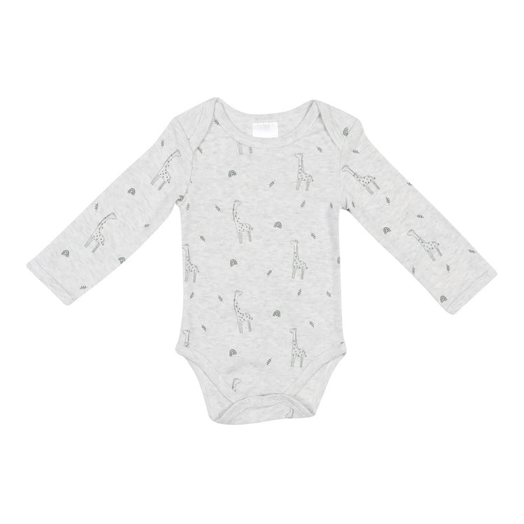 hi-hop Long Sleeve Bodysuit Rainbow Giraffe from hi-hop NZ stock babycity