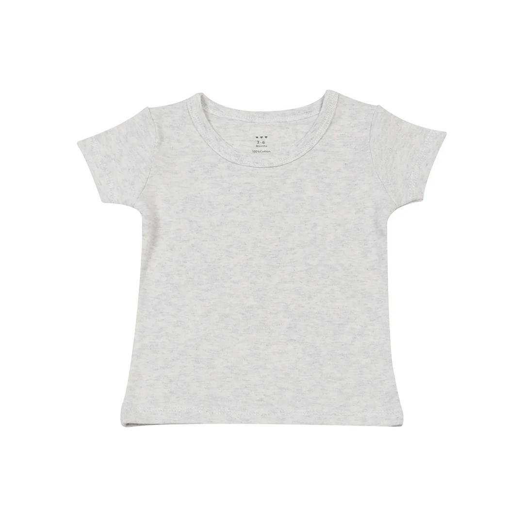hi-hop Short Sleeve Plain T-Shirt Grey from hi-hop NZ stock babycity