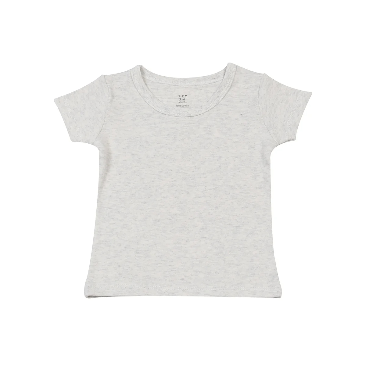 hi-hop Short Sleeve Plain T-Shirt Grey from hi-hop NZ stock babycity