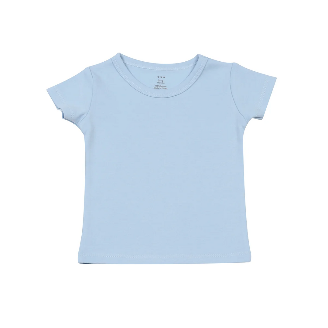 hi-hop Short Sleeve Plain T-Shirt Light Blue from hi-hop NZ stock babycity