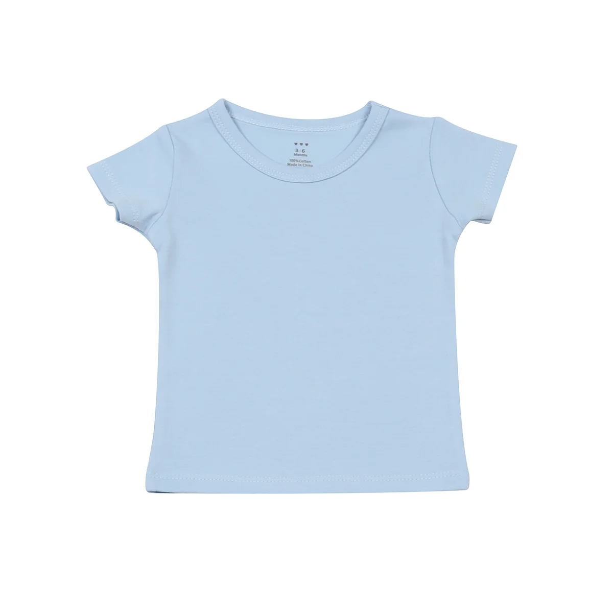 hi-hop Short Sleeve Plain T-Shirt Light Blue from hi-hop NZ stock babycity