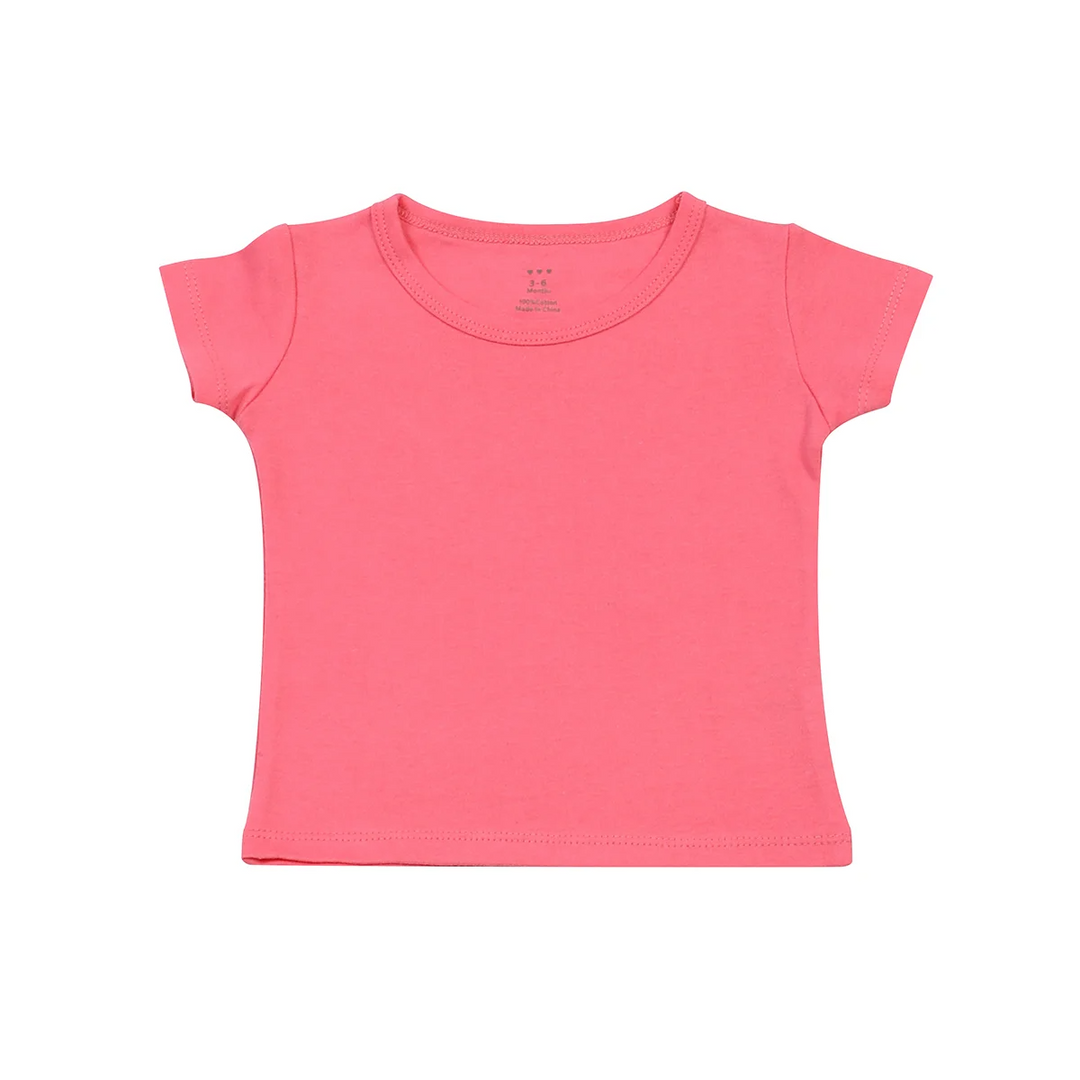 hi-hop Short Sleeve Plain T-Shirt Pink from hi-hop NZ stock babycity