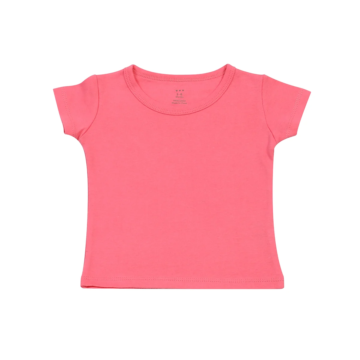 hi-hop Short Sleeve Plain T-Shirt Pink from hi-hop NZ stock babycity