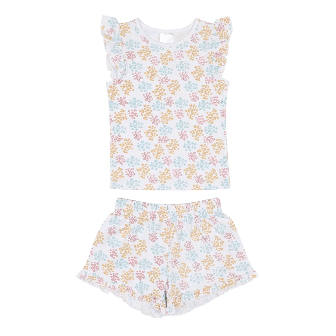 hi-hop Summer Ruffle Sleeve PJs Flowers from hi-hop NZ stock babycity