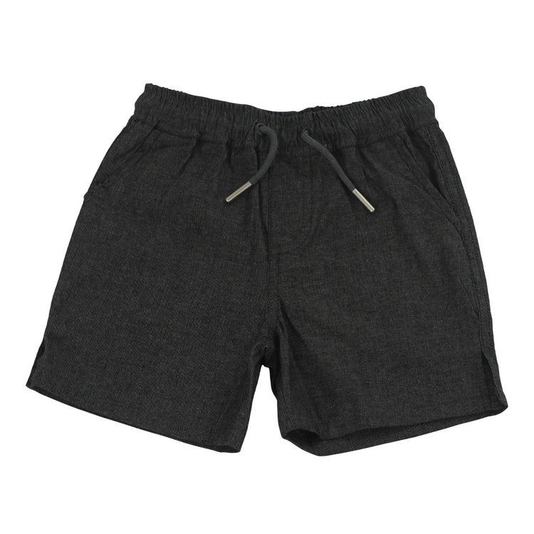 hi-hop Woven Drawstring Shorts - Clearance Black Weave from hi-hop NZ stock babycity