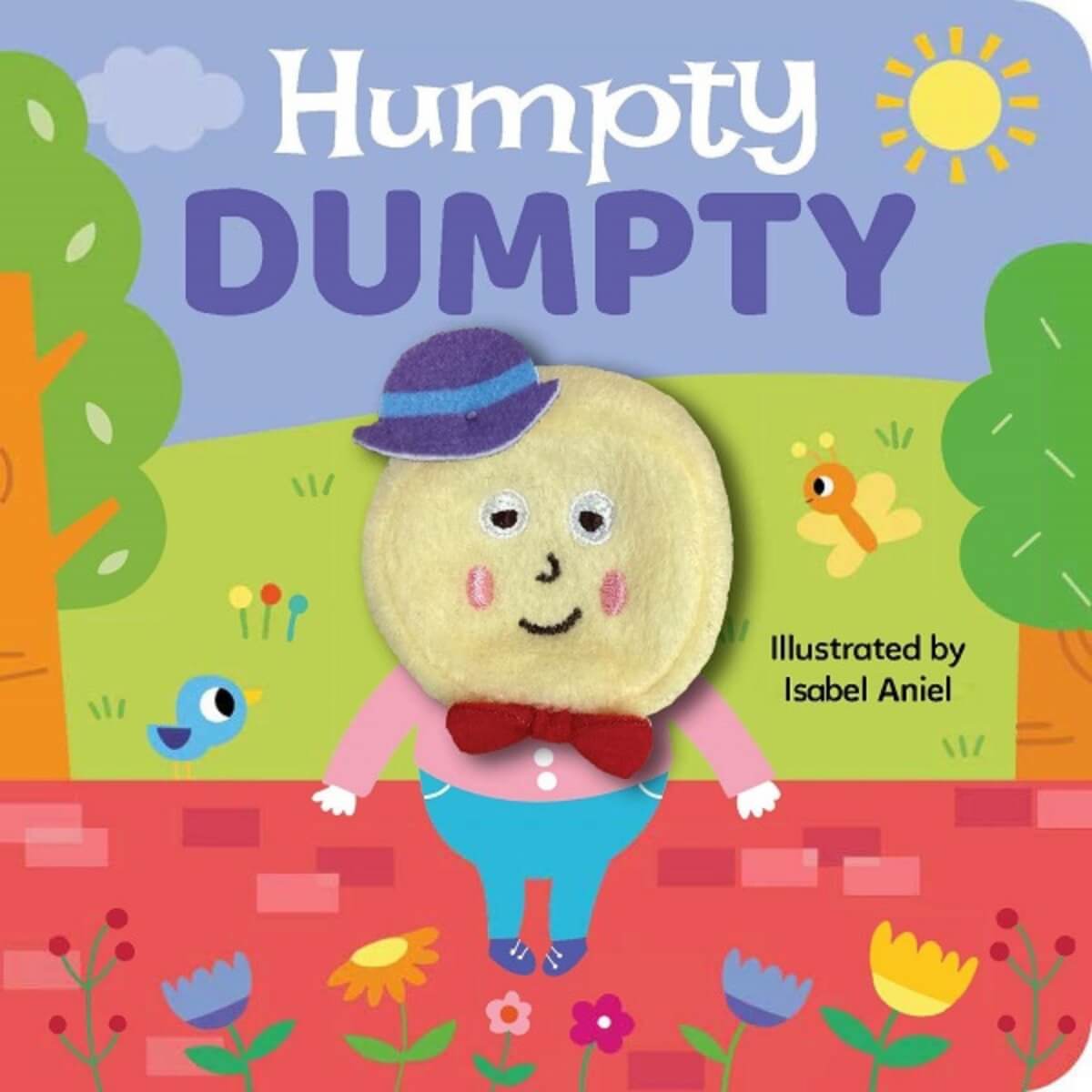 Humpty Dumpty Finger Puppet Book from Blue Duck Books NZ stock babycity