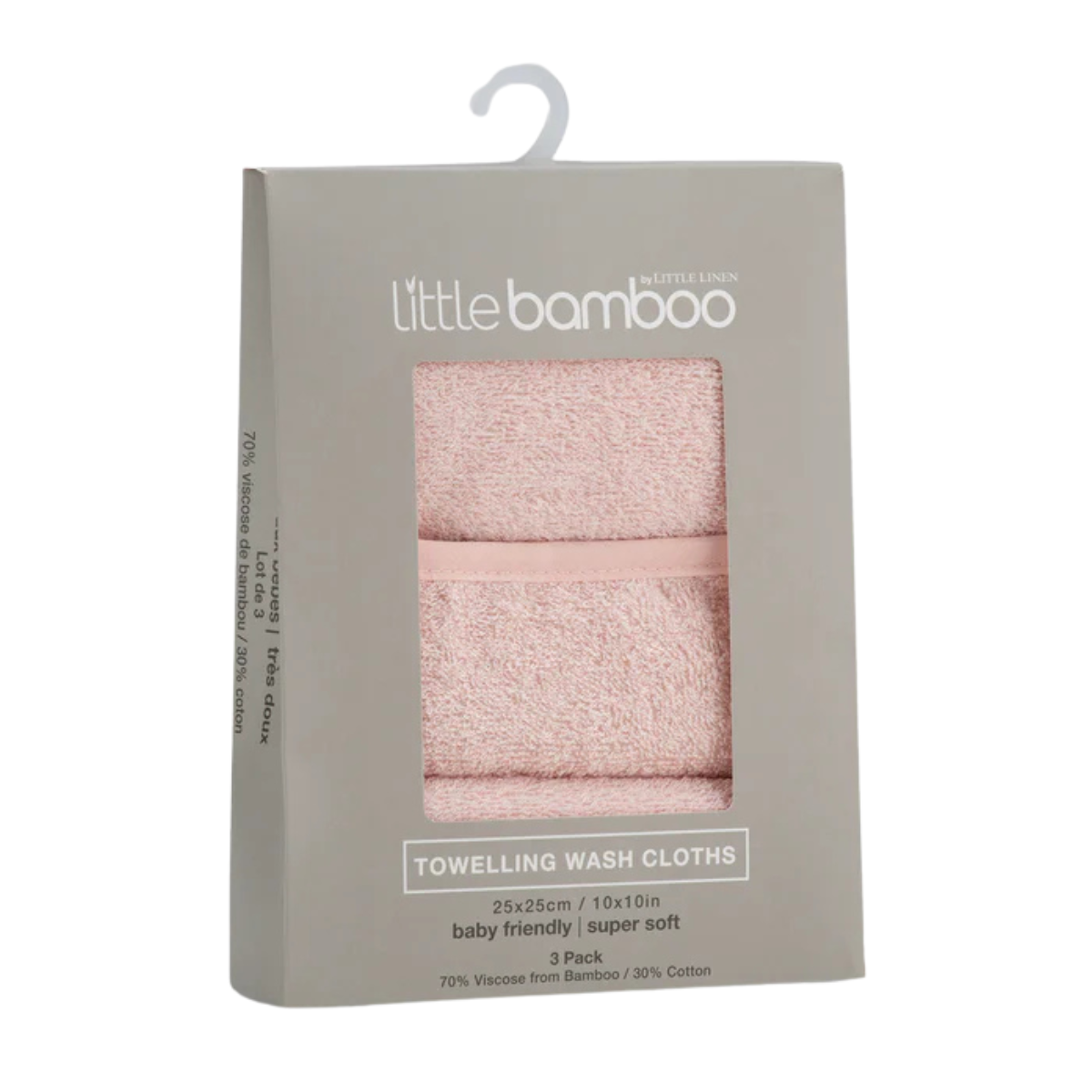Little Bamboo Towelling Washer 3 Pack from Little Bamboo NZ stock babycity