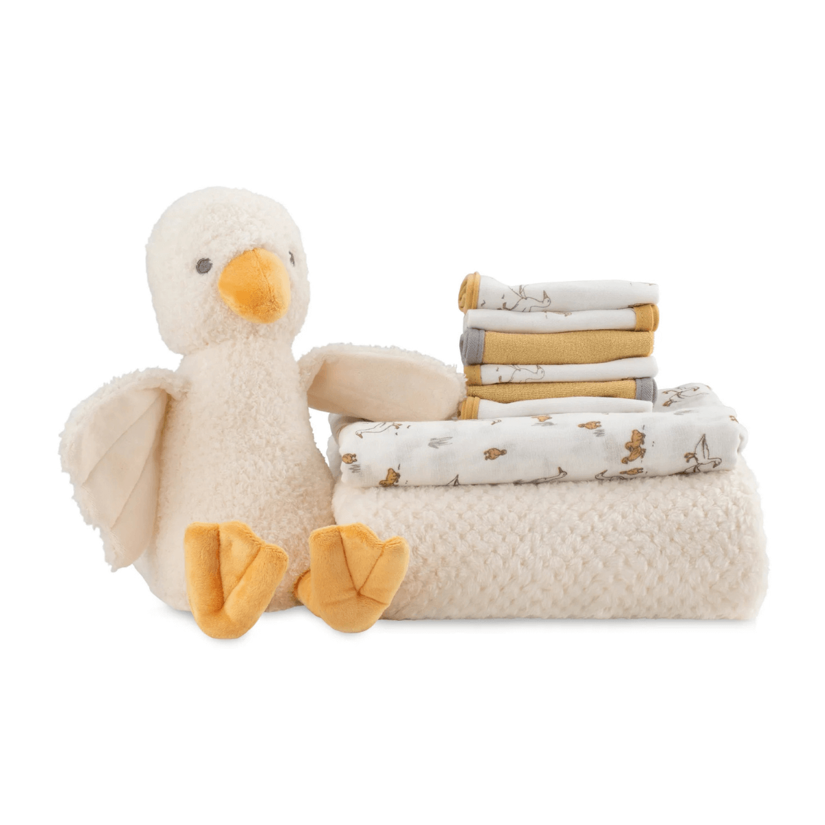 Little Linen Boxed Gift Set Fuzzy Duck from Little Linen NZ stock babycity