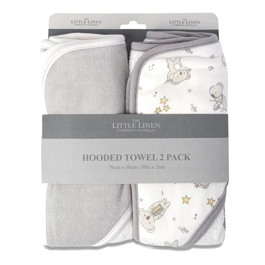 Little Linen Hooded Towel 2 Pack
