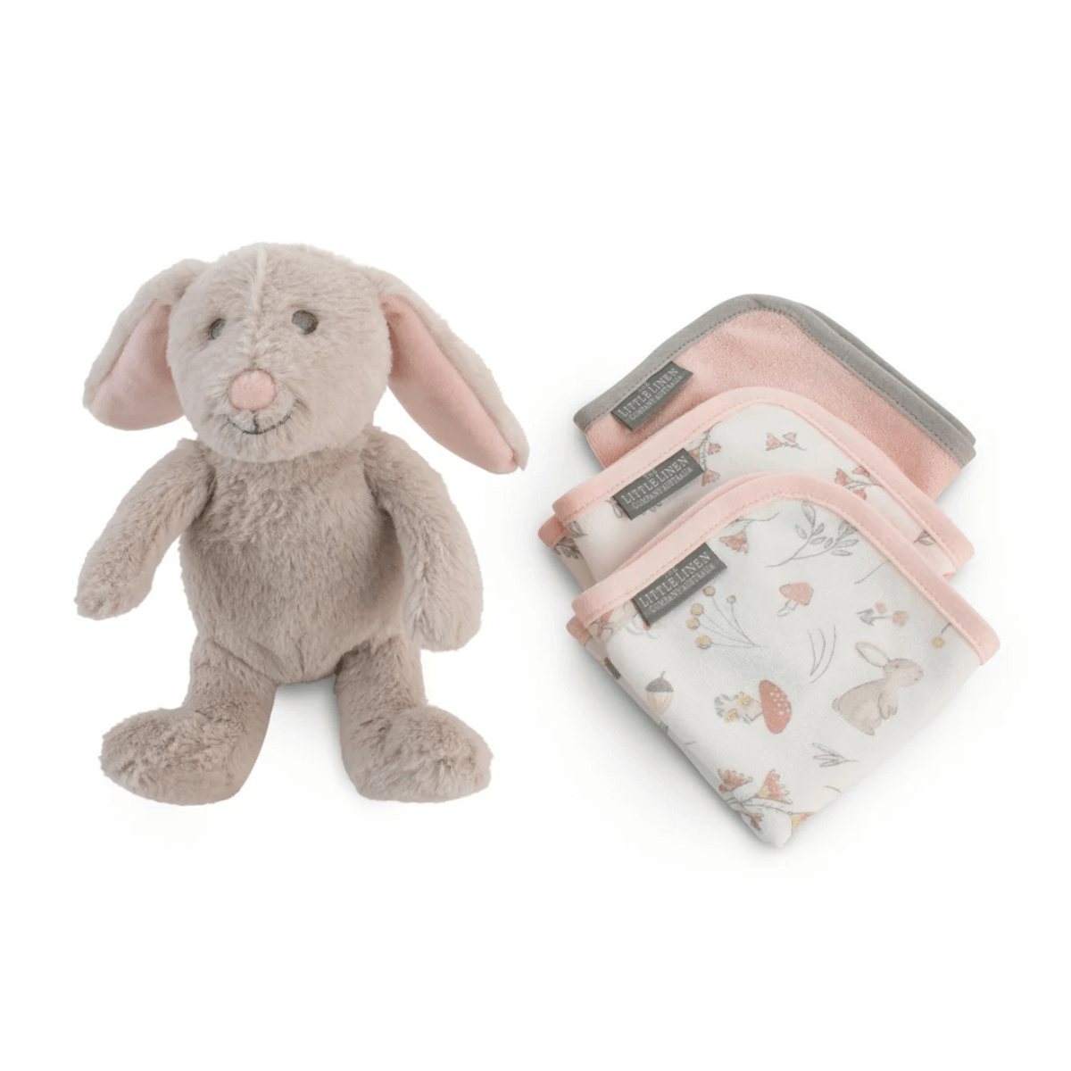 Little Linen Plush Toy & Washer Harvest Bunny from Little Linen NZ stock babycity