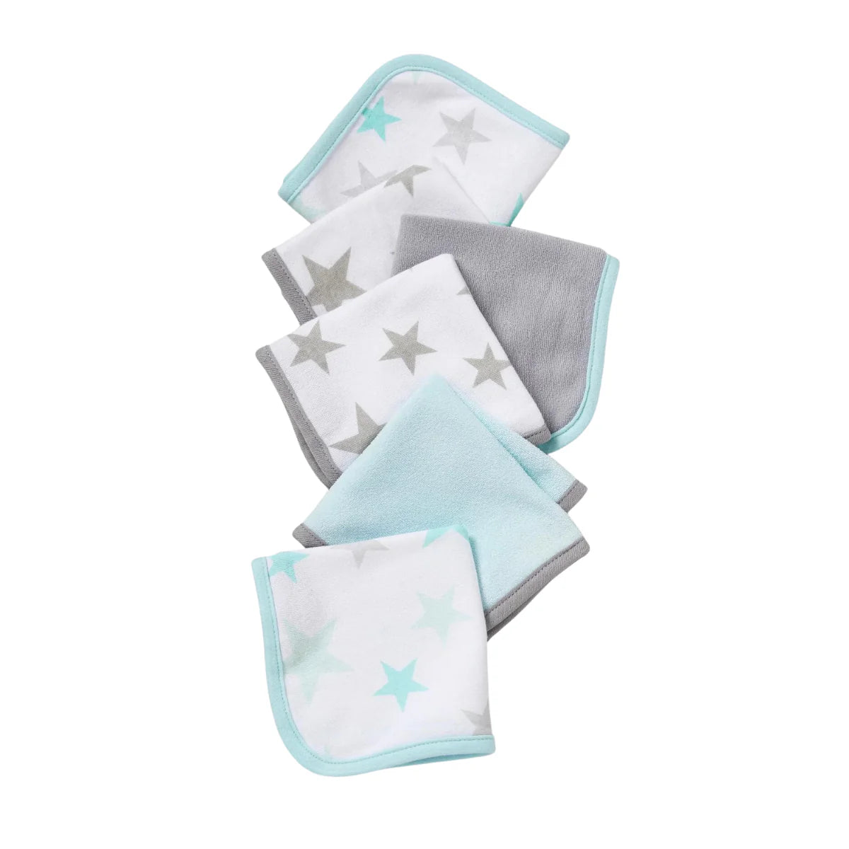 Little Linen Towelling Washcloth 6 Pack from Little Linen NZ stock babycity