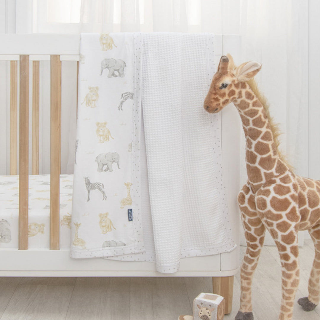 Living Textiles Cot Waffle Blanket