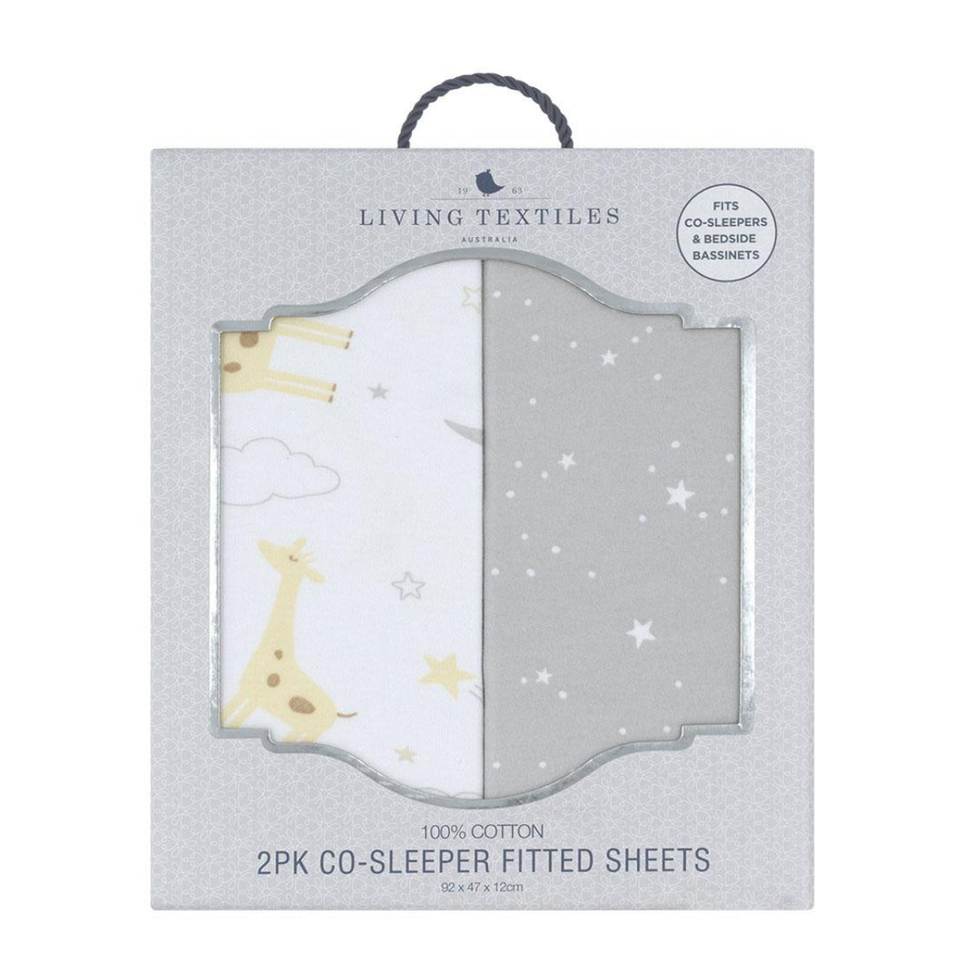 Living Textiles Cradle Fitted Sheet - 2 Pack