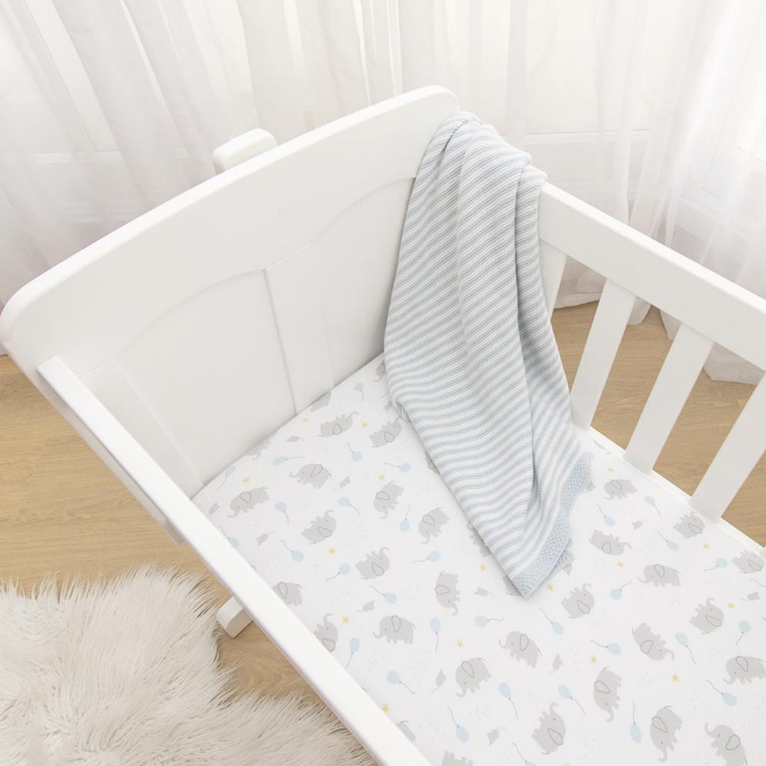 Living Textiles Jersey Bassinet Fitted Sheets - 2 Pack