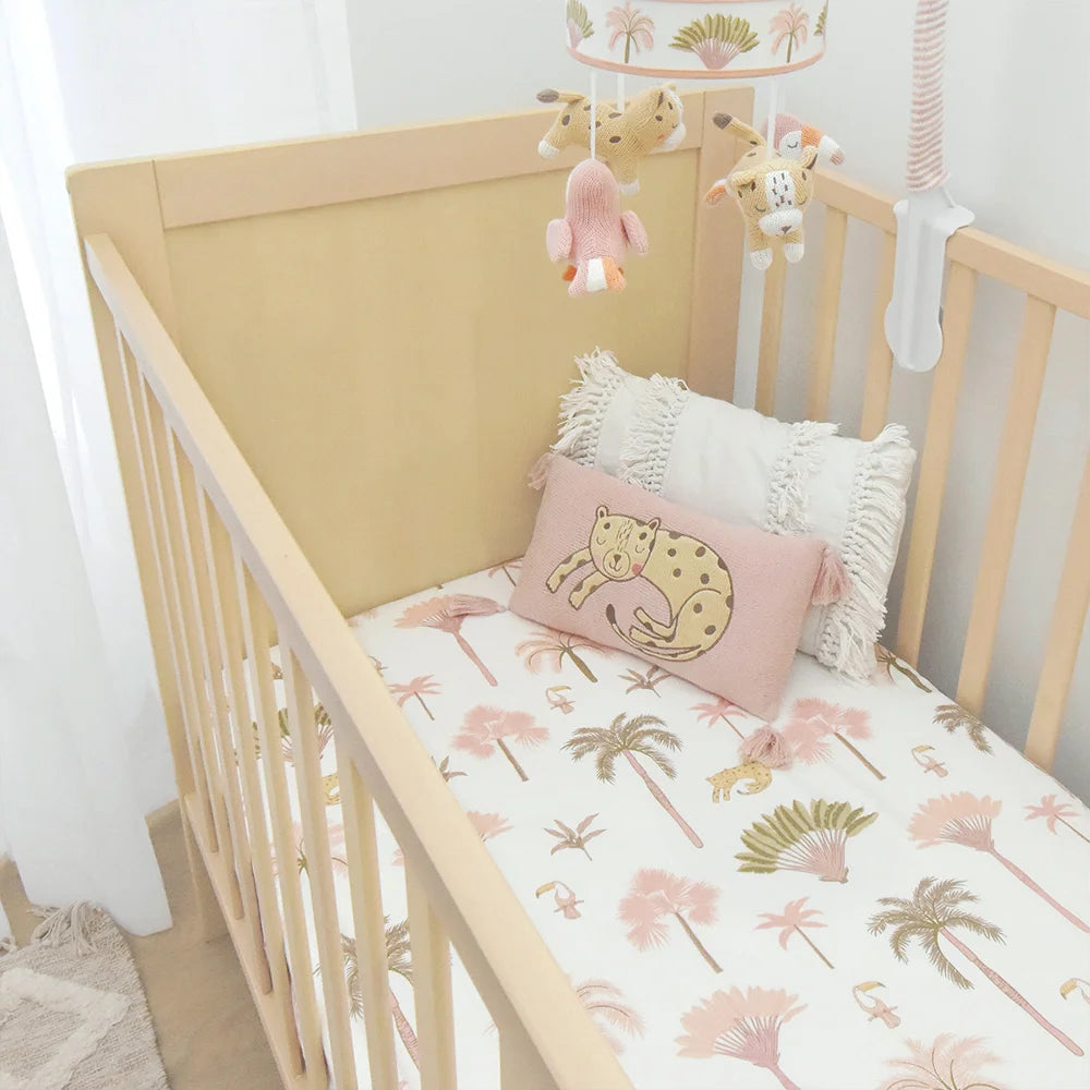 Lolli Living Tropical Mia Cot Fitted Sheet