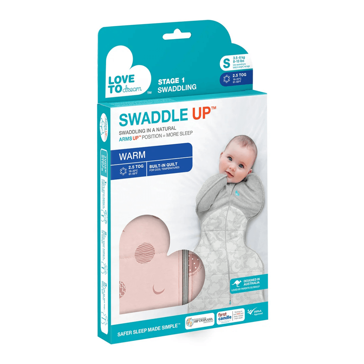 Love To Dream Swaddle Up 2.5 TOG from Love To Dream NZ stock babycity