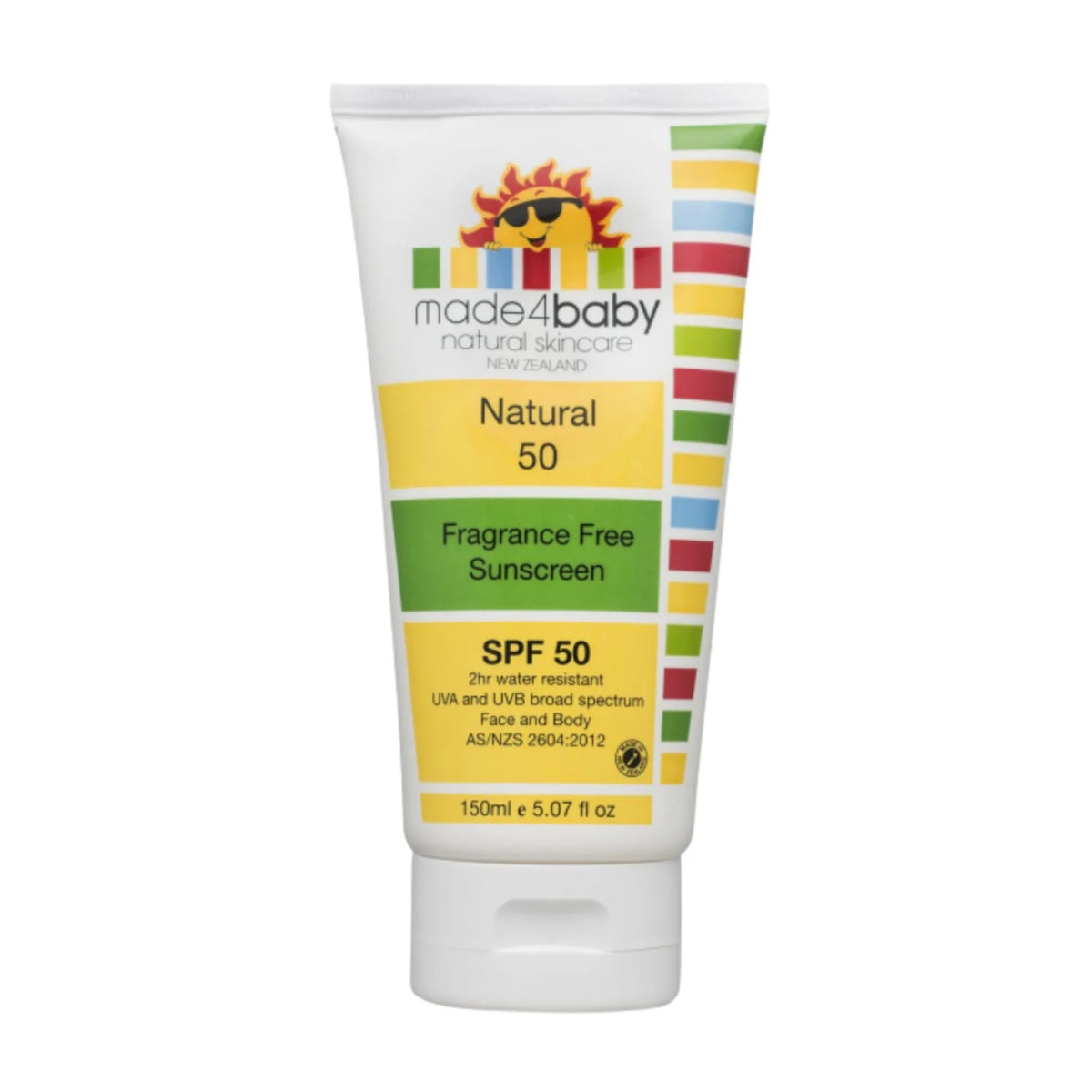 Made4Baby Natural Sunscreen SPF 50+ from Made4Baby NZ stock babycity
