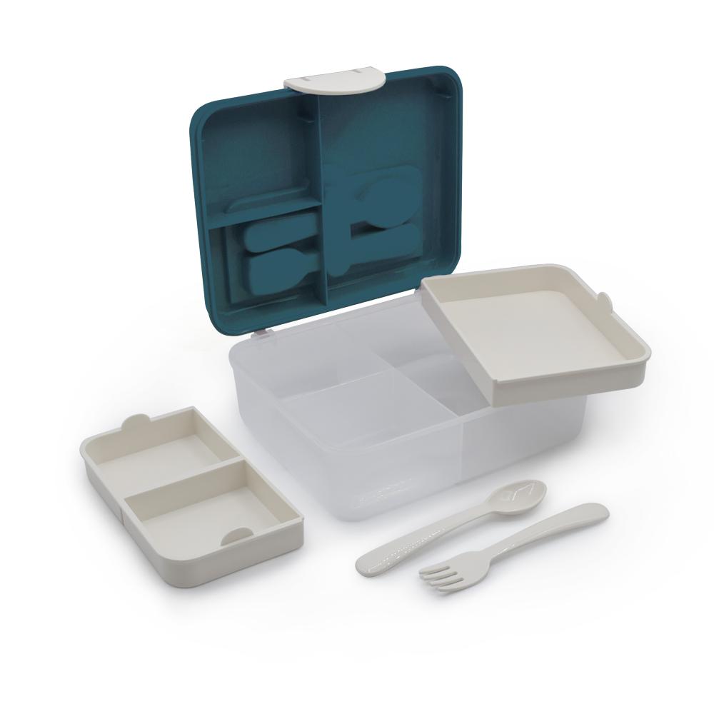 Melii 2 Tier Bento Box Luxe Blue from Melii NZ stock babycity