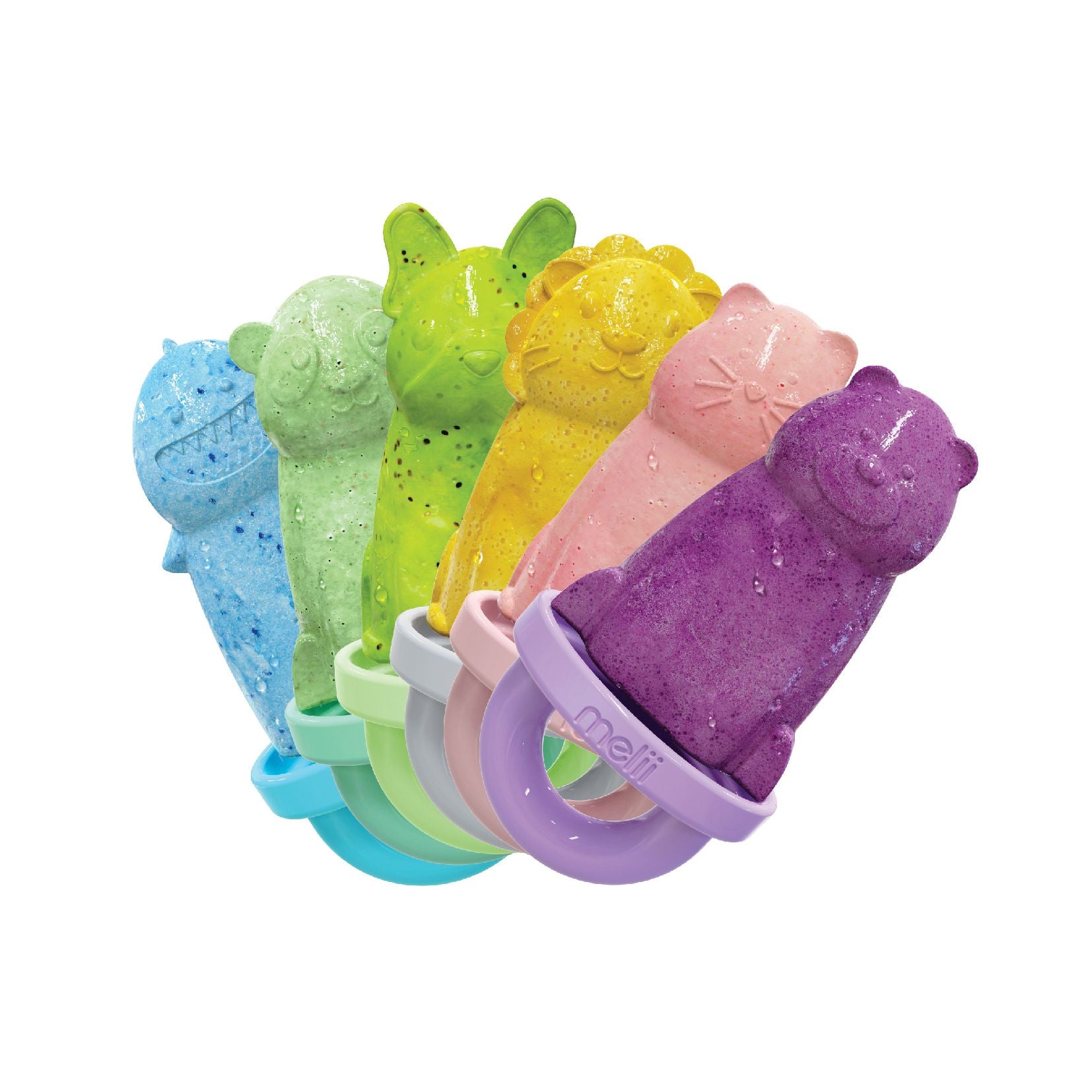 Melii 6 Piece Animal Ice Pops with Tray from Melii NZ stock babycity