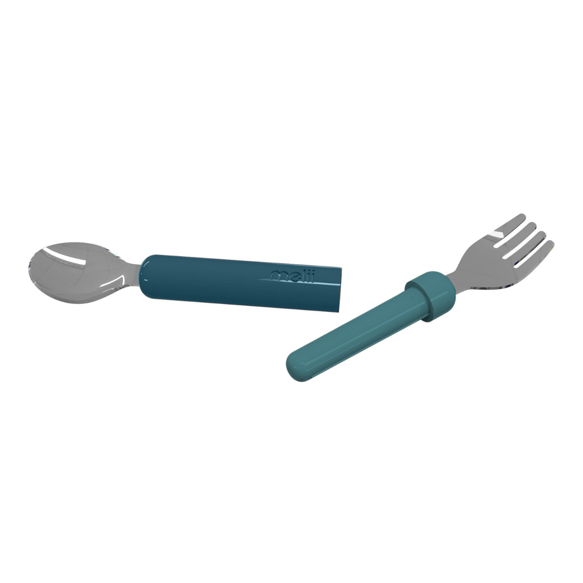 Melii Detachable Spoon & Fork Luxe Blue Blue from Melii NZ stock babycity
