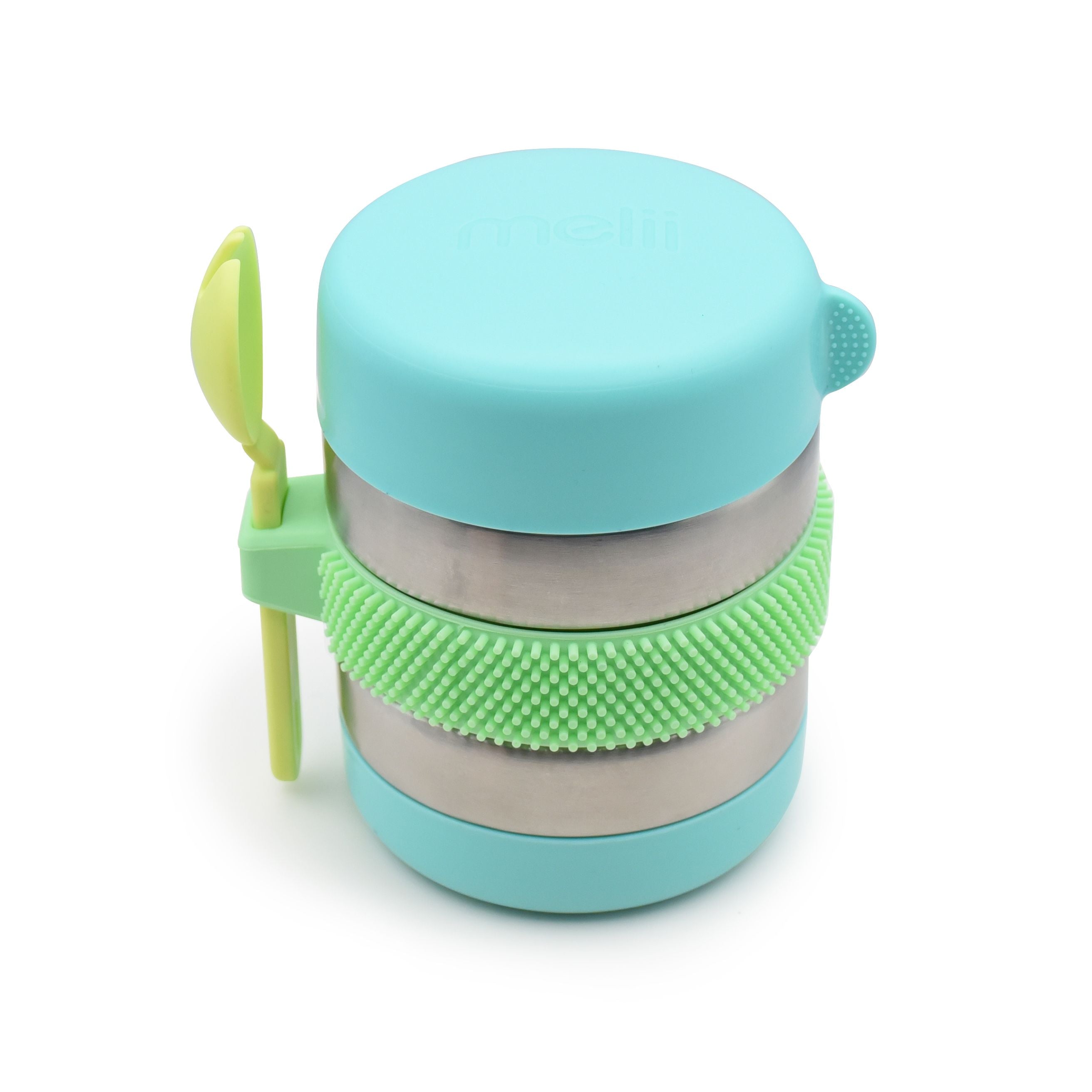 Melii Insulated Fidget Thermos Mint Blue Lime from Melii NZ stock babycity