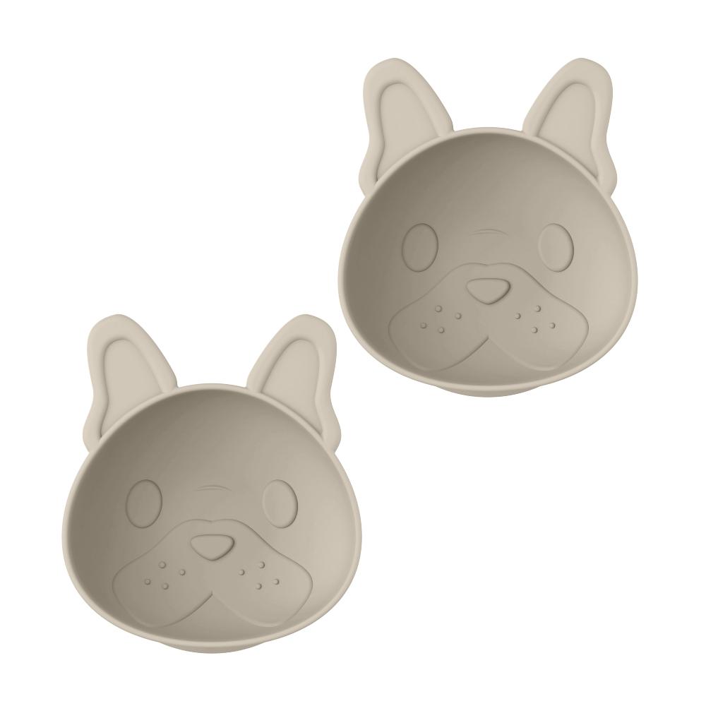 Melii Suction Bowl - 2 Pack Luxe Bulldog from Melii NZ stock babycity