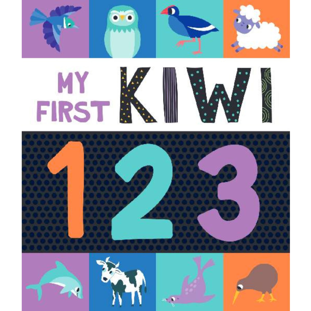 My First Kiwi 123 Board Book from Blue Duck Books NZ stock babycity