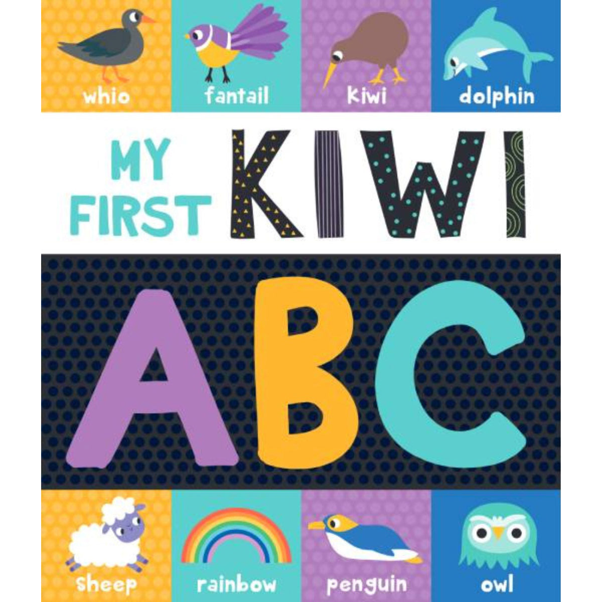 My First Kiwi ABC Board Book from Blue Duck Books NZ stock babycity