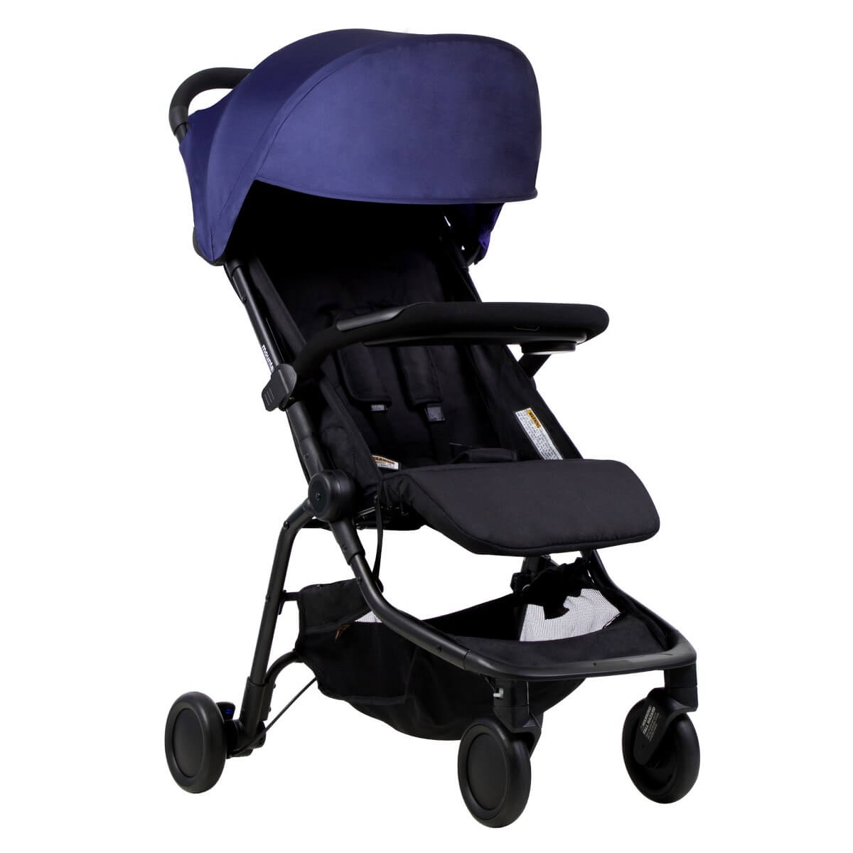 Mountain Buggy nano with grab bar fitted three quarter view