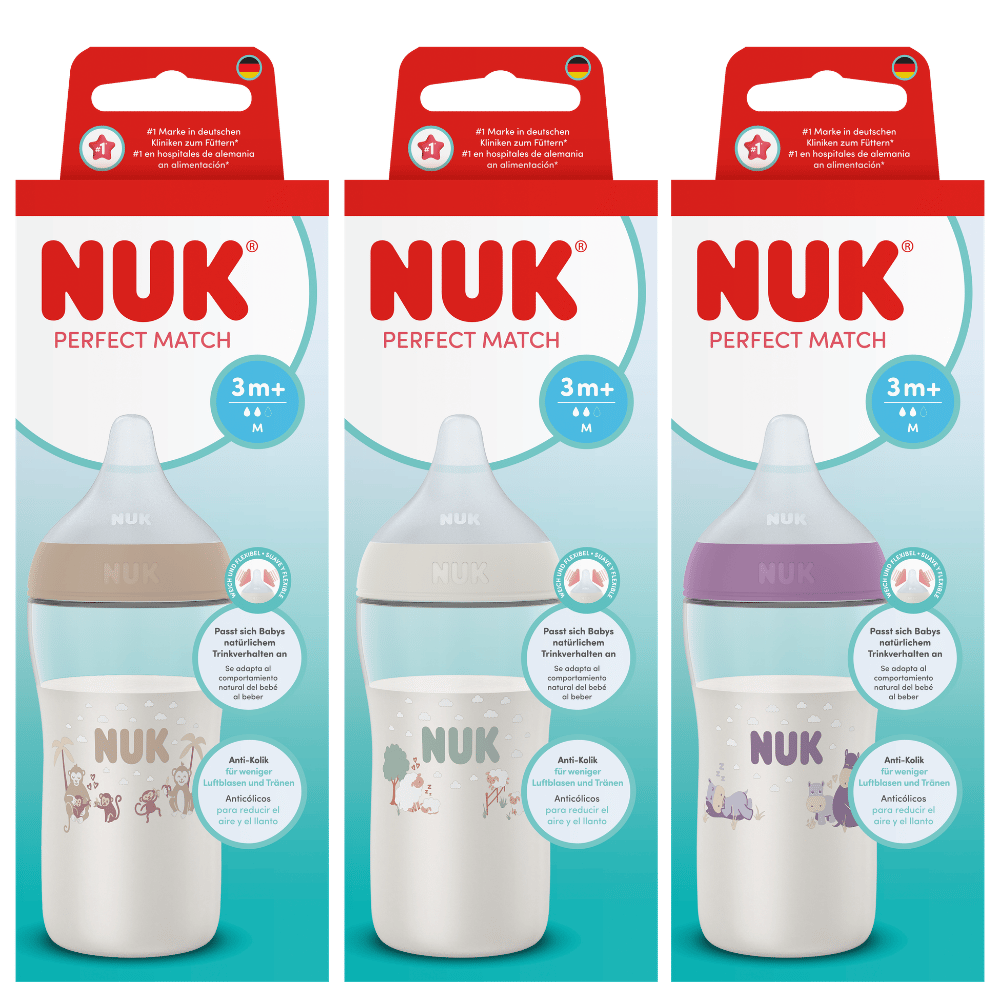 NUK Perfect Match PP Bottle 260ml / 3m+ M Teat
