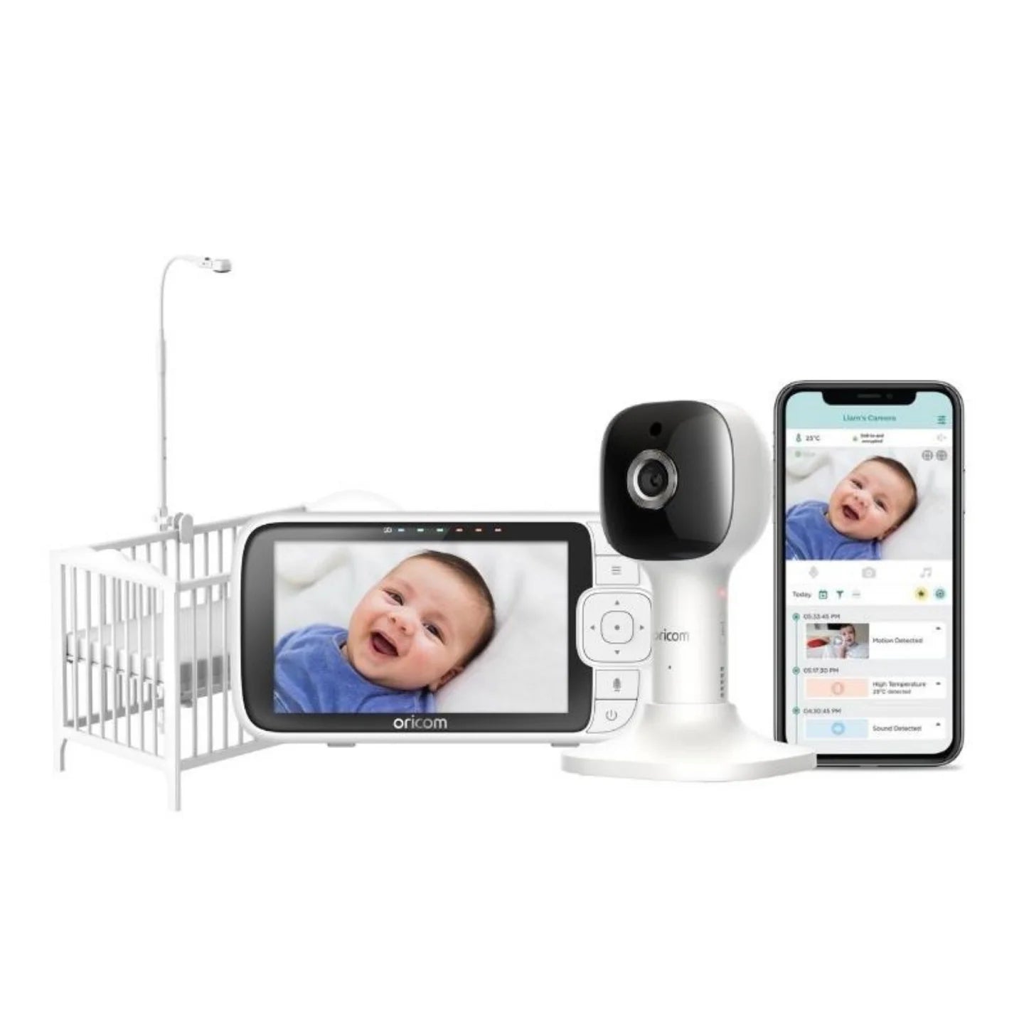 Oricom Hubble 5 Inch Smart Skyview Baby Monitor from Oricom NZ stock babycity