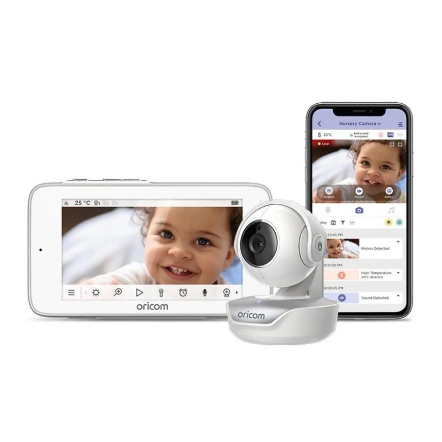 Oricom Hubble 5 Inch Touchscreen Baby Monitor from Oricom NZ stock babycity