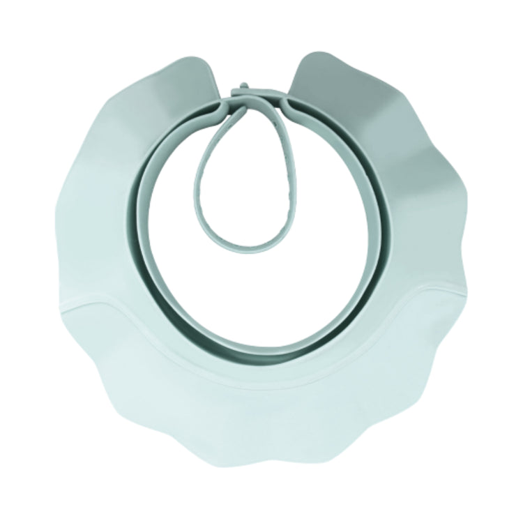 ORIGIN baby bath hat blue shampoo shield visor for bath time, soft adjustable splash guard
