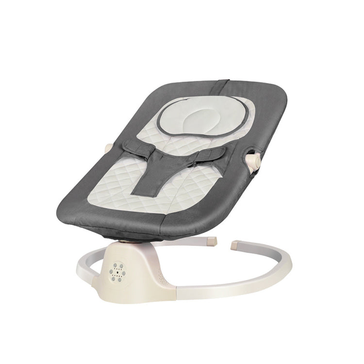 ORIGIN Musical Swing Bouncer baby swing with cushioned seat in gray and white