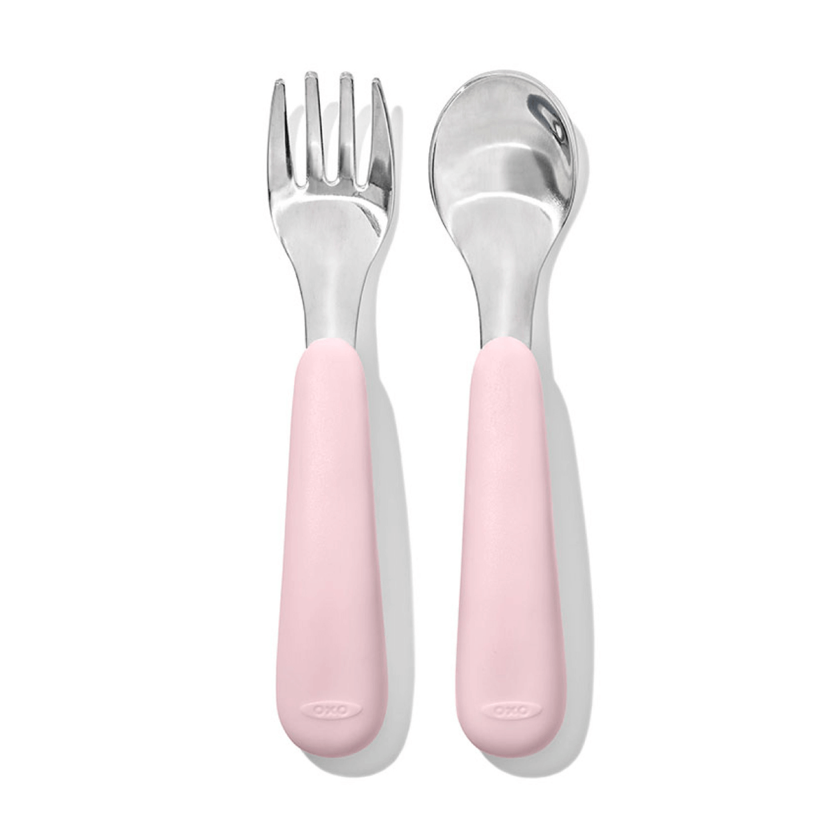 OXO Tot Fork & Spoon Set Blossom from OXO Tot NZ stock babycity